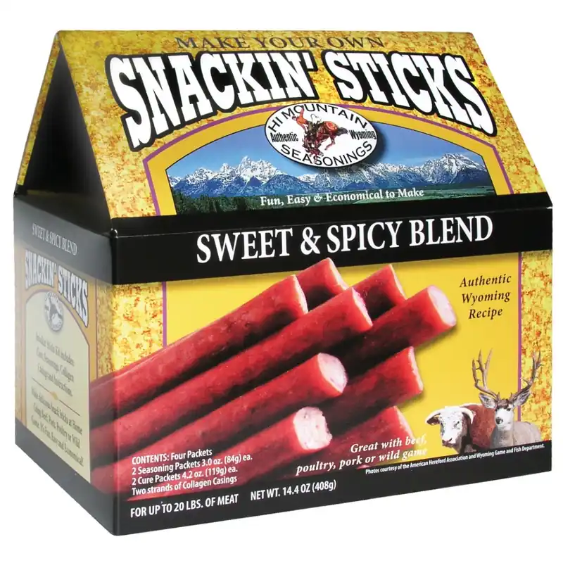 Hi Mountain Seasonings Sweet & Spicy Snackin‘ Stick Seasoning Kit 14.4oz