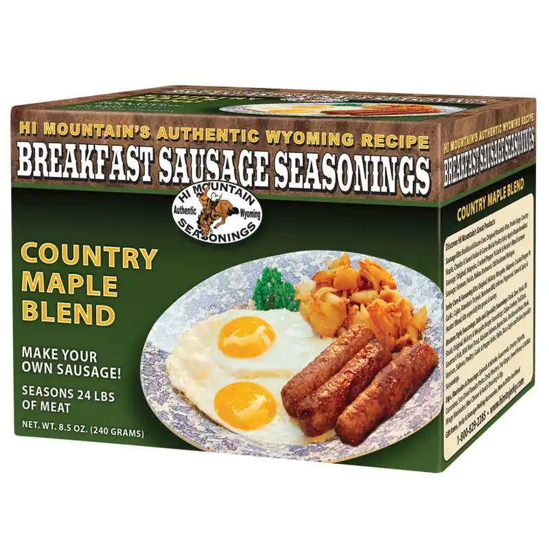 Hi Mountain Seasonings Country Maple Breakfast Sausage Seasoning Kit 8oz