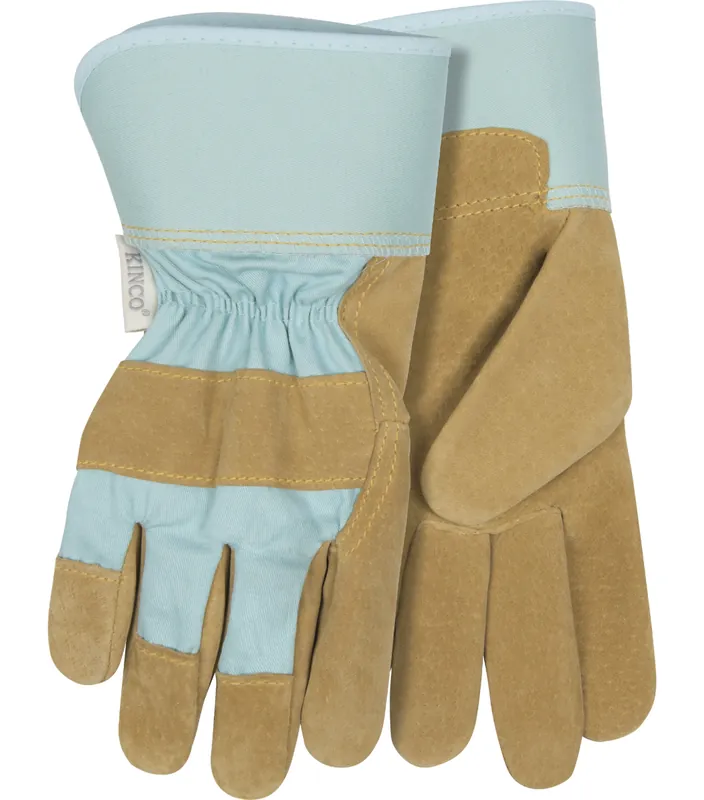 Kinco Kids‘ Suede Pigskin Palm w/ Safety Cuff Gloves - Youth Medium