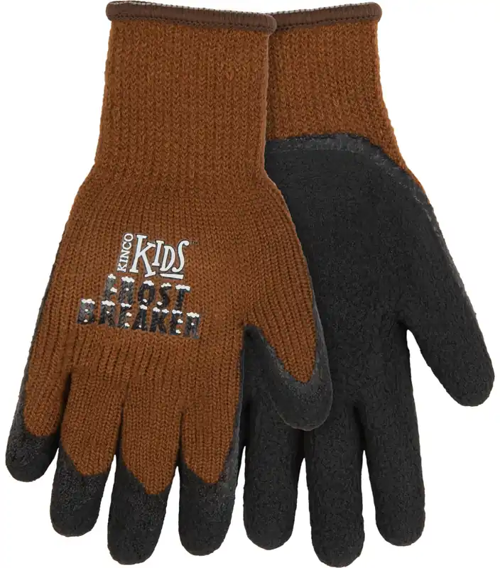 Kinco Kids‘ Frost Breaker® Thermal Knit Shell & Foam Latex Palm Gloves - Youth Medium