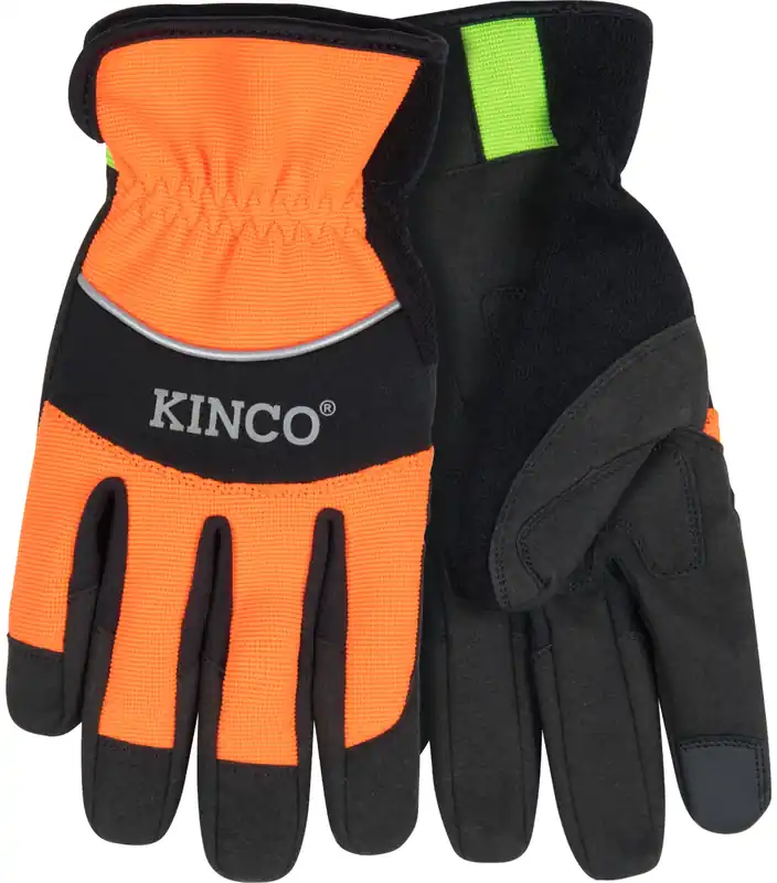 KincoPro Hi-Vis Synthetic Gloves - Orange