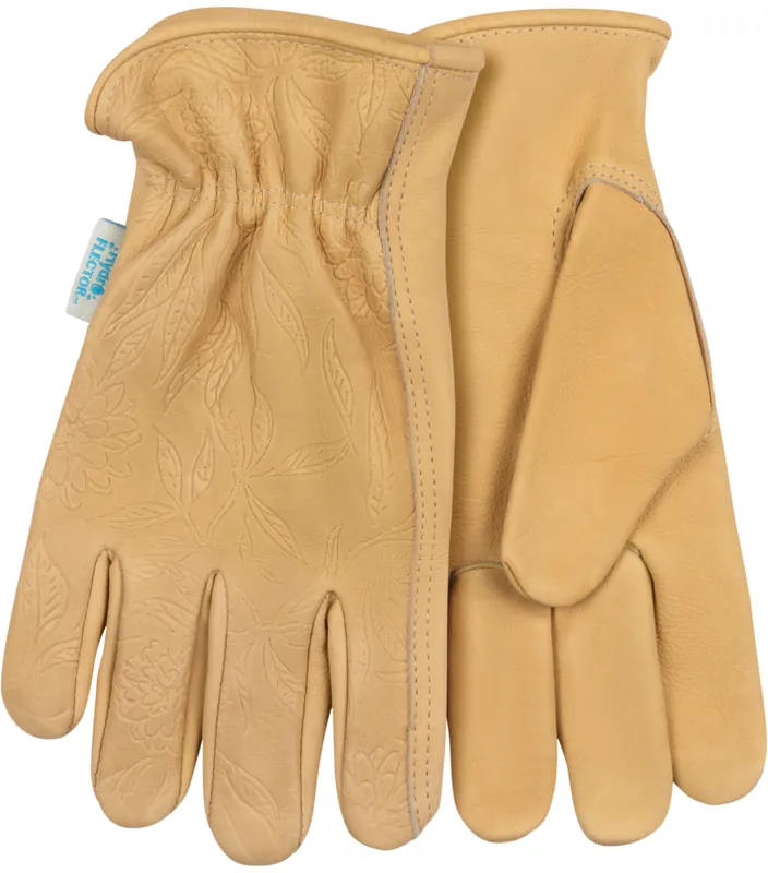Kinco Women‘s HydroFlector Water-Resistant Premium Grain Cowhide Driver Gloves - Tan