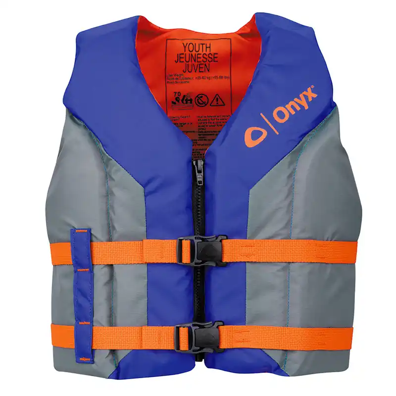 Onyx All Adventure Life Jacket - Youth (55-88 lbs) - Blue