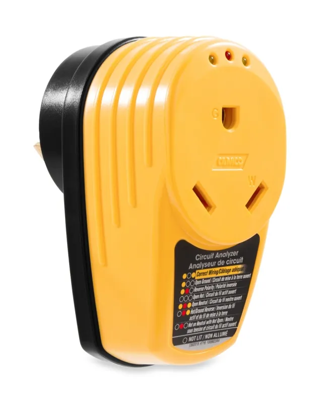 Camco PowerGrip - Circuit Analyzer Plug-Type 30A 125V