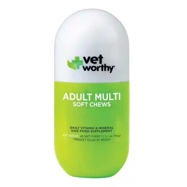 Vet Worthy Dog Adult Multi-Vitamins Soft Chews 60ct