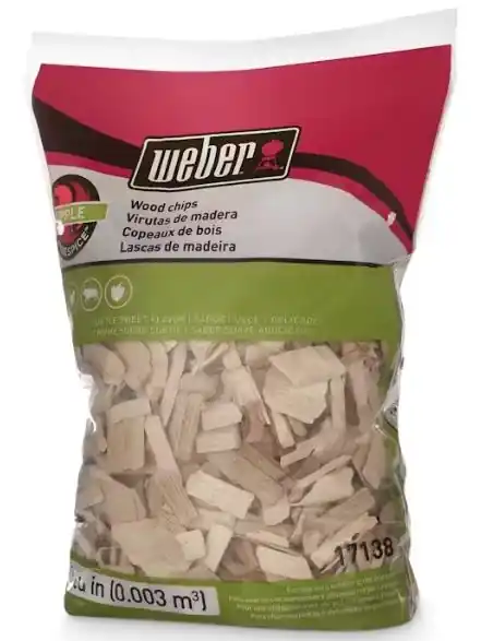 Weber 17138 Apple Wood Chips 192 cu. in. (0.003 m³) bag