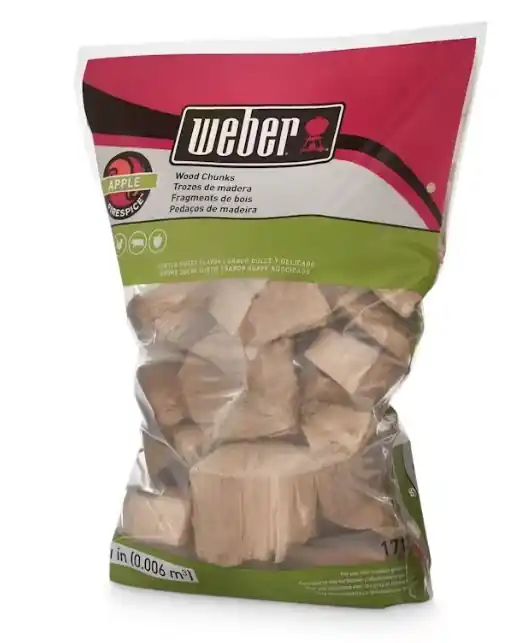 Weber 17139 Apple Wood Chunks 350 cu. in. (0.006 m³) bag