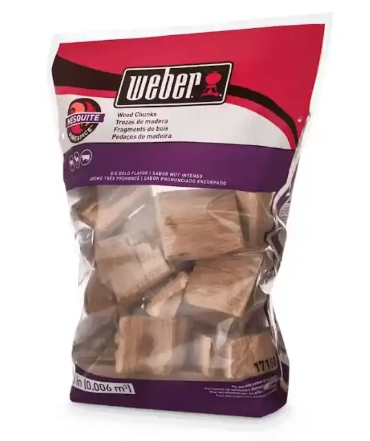 Weber 17150 Mesquite Wood Chunks 350 cu. in. (0.006 m³) bag