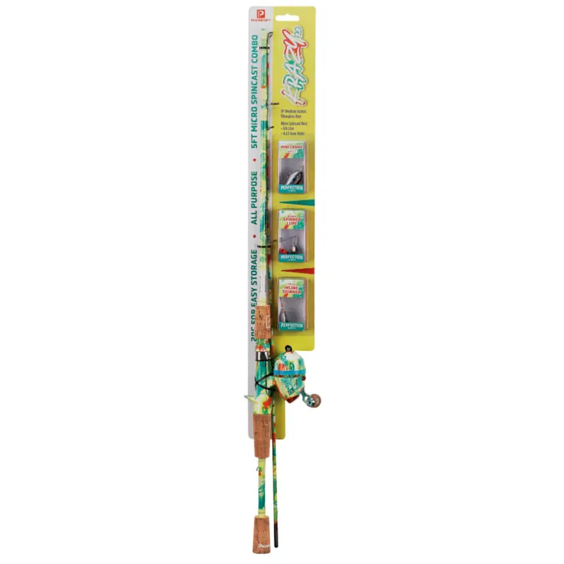 ProFISHiency Krazy 2.0 Spincast Combo with Lures 5"