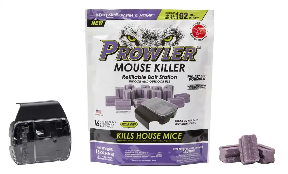 Motomco Prowler® 16 x 1oz Mouse Killer Refillable Bait Station