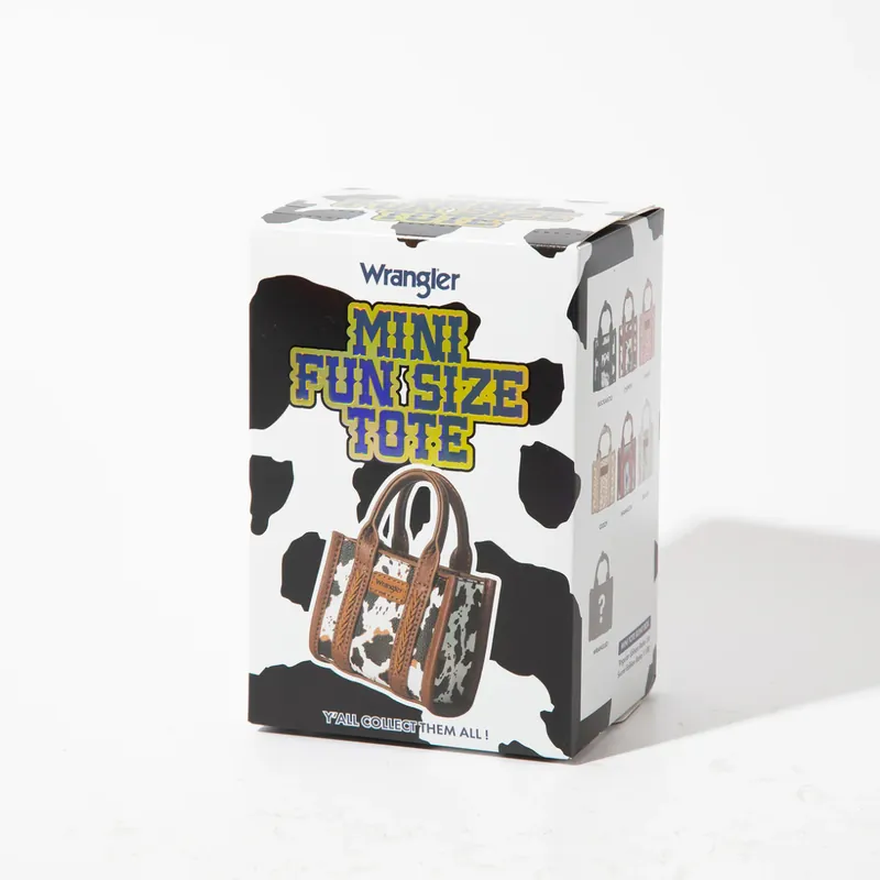 Montana West WRBX-98 Wrangler Mini Fun Size Tote Bag Charm/Key Chain - Blind Box