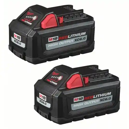 Milwaukee M18™ REDLITHIUM™ HIGH OUTPUT™ XC6.0 Battery Pack (2 Pk) 48-11-1862