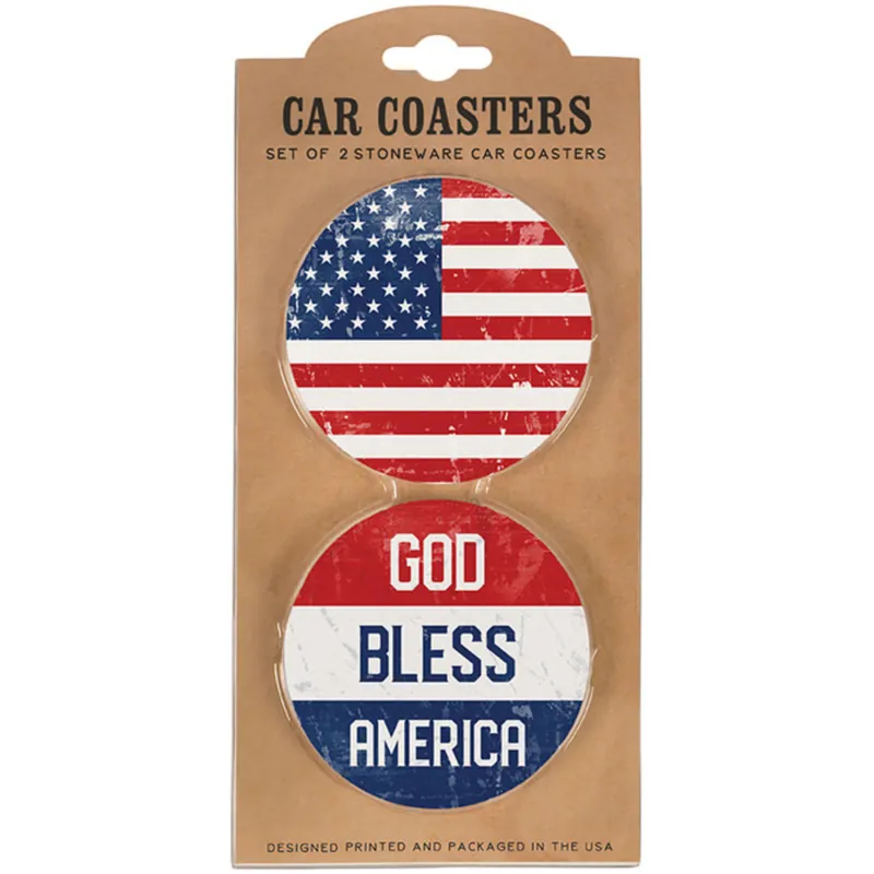 Carson Home Accents Car Coaster USA