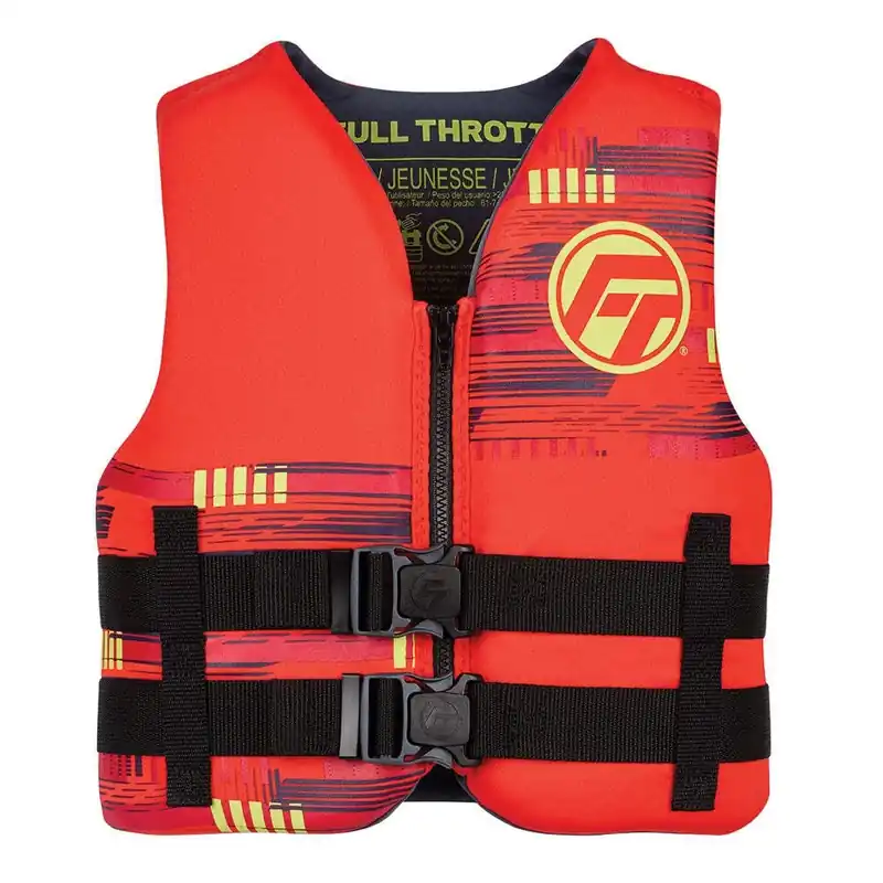 Full Throttle Rapid-Dry Life Jacket - Youth (55-88 lbs) - Red