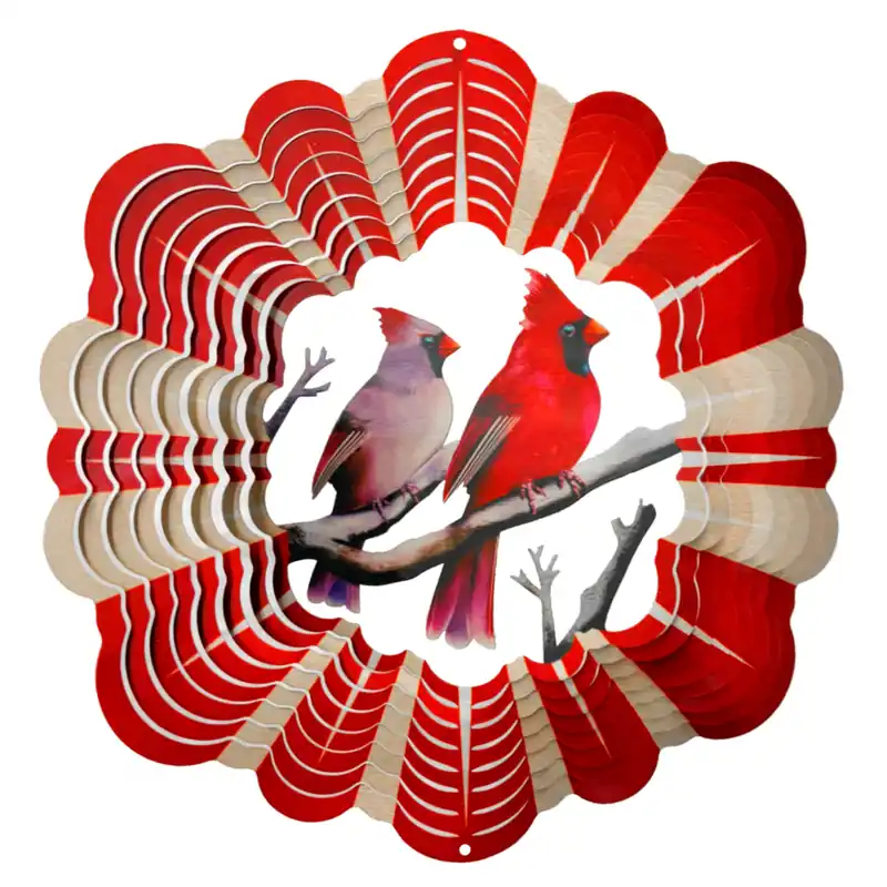 Spinfinity Designs 189 Cardinals 12" Wind Spinner