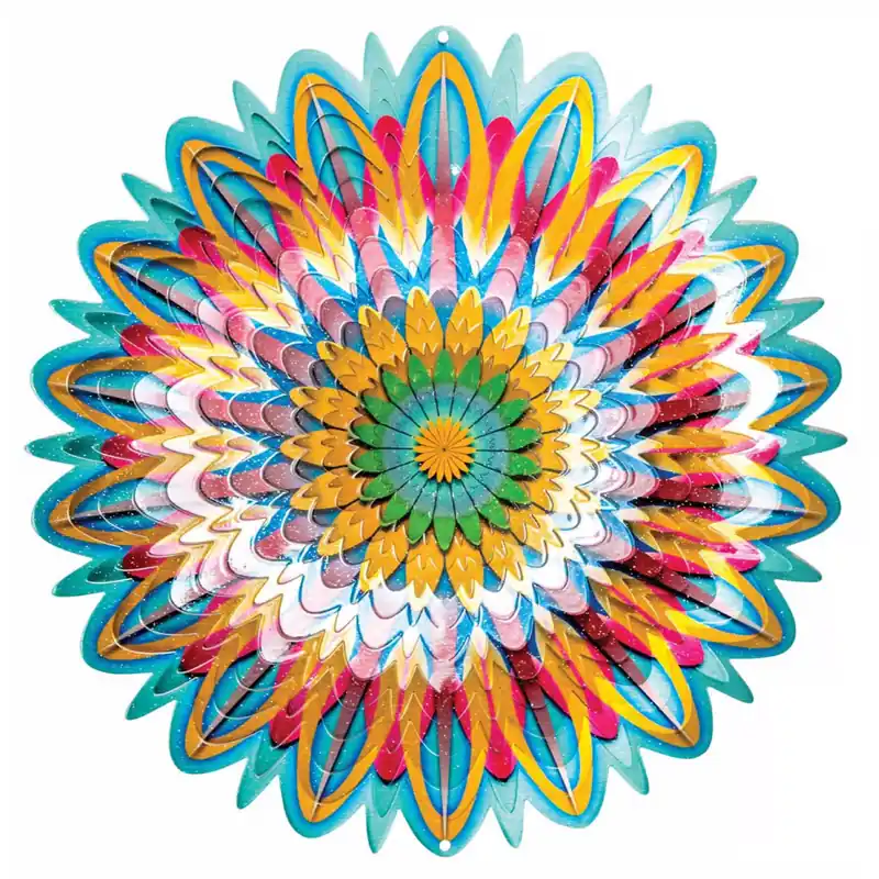 Spinfinity Designs 172 Floral Mandala 12" Wind Spinner