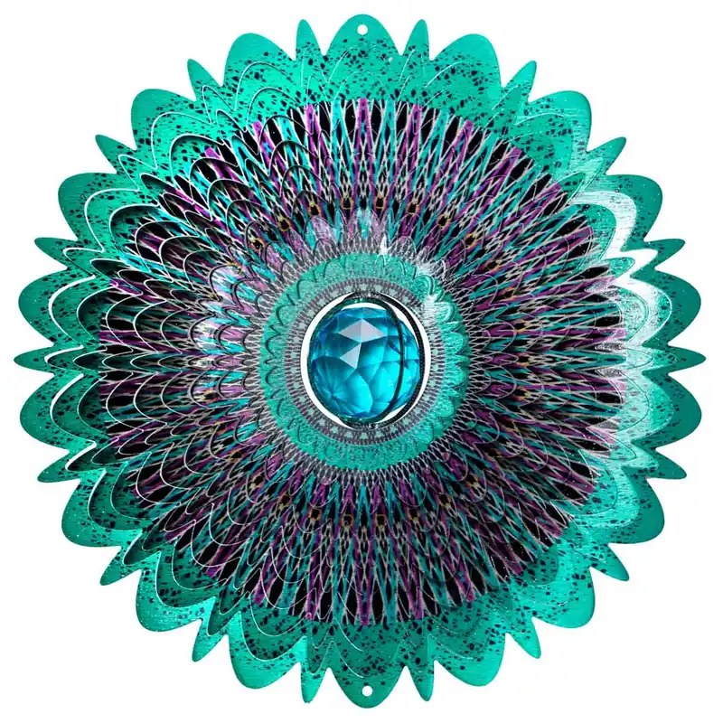 Spinfinity Designs Crystal Cosmic Mandala 12" Wind Spinner