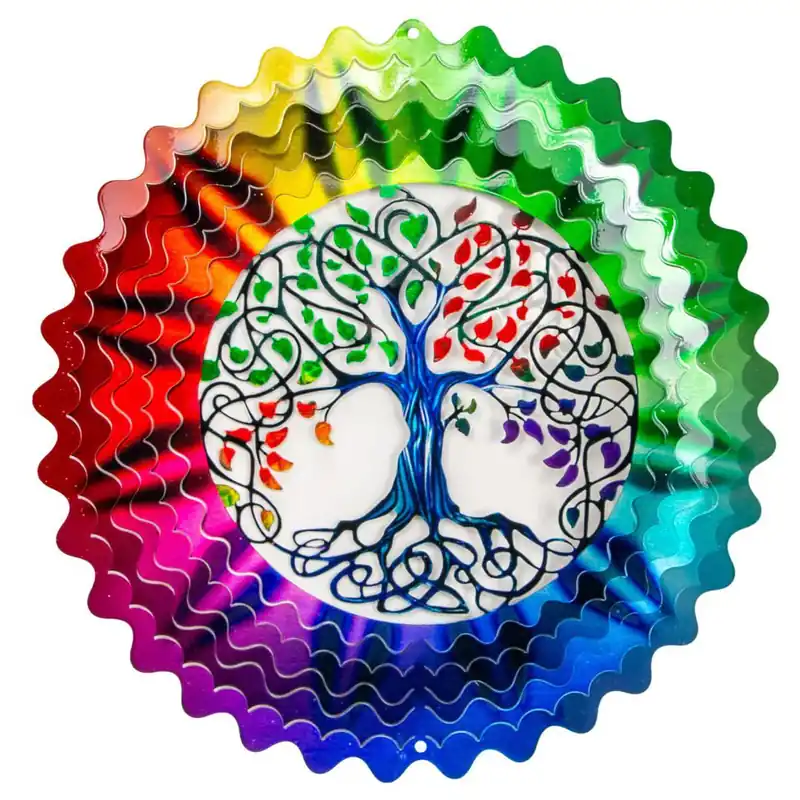 Spinfinity Designs Tree of Life Multi Color 12" Wind Spinner