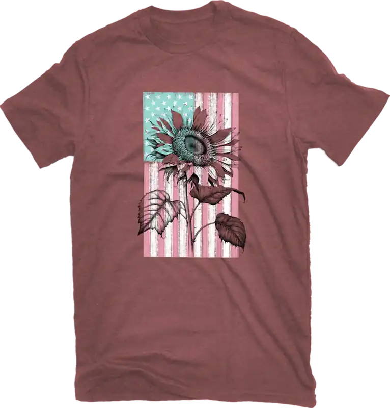 Pivotal Partners Sunflower Flag T-Shirt Apple Butter AMPL-16288