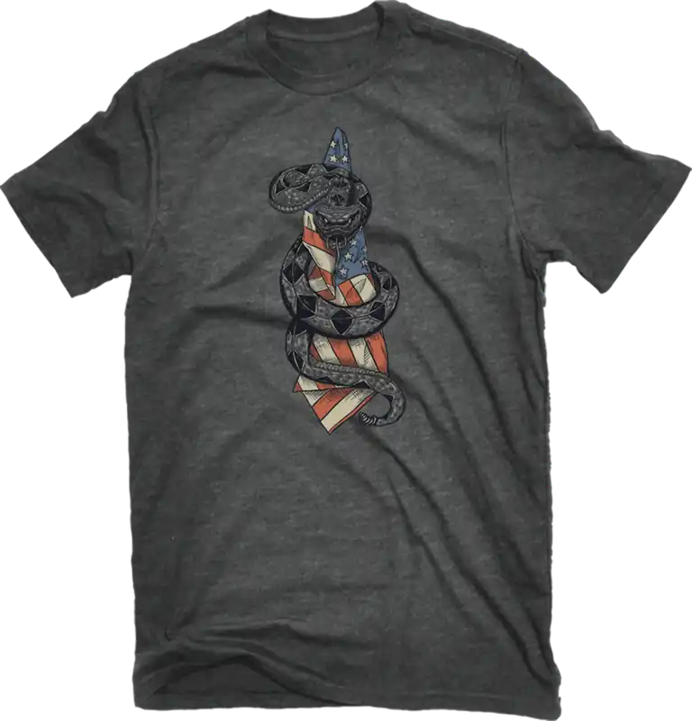 Pivotal Partners Men‘s Snake Flag T-Shirt Charcoal AMPM-16211