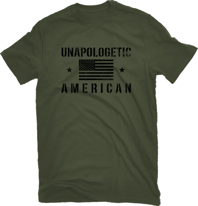 Pivotal Partners Men‘s Unapologetic American T-Shirt Rifle Green AMPM-16255