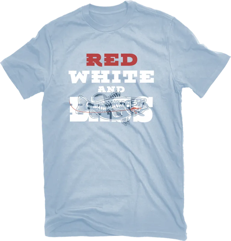 Pivotal Partners Men‘s Red White & Bass T-Shirt Blue AMPM-16259