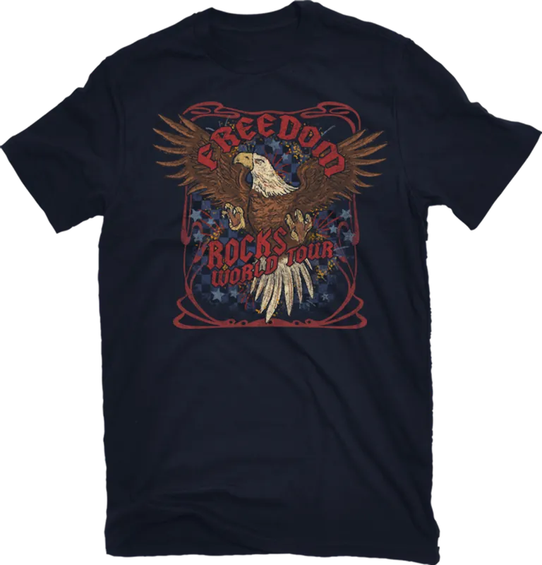 Pivotal Partners Men‘s Freedom Rocks T-Shirt Night Sky AMPM-16271