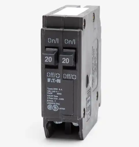 Eaton/Cutler-Hammer BD2020 - 20/20A Tandem Miniature Circuit Breaker