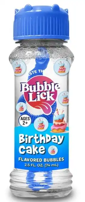 Bubble Lick Flavored Edible Bubbles - Birthday Cake