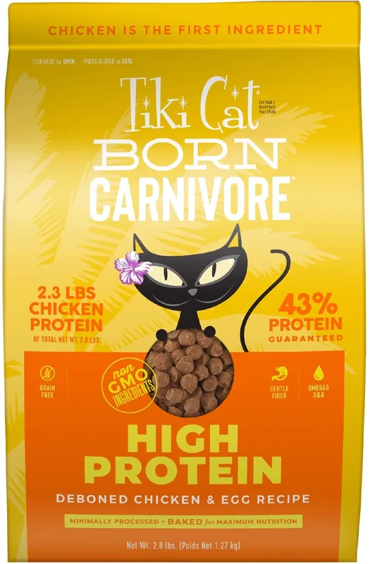 Tiki Cat Born Carnivore High Protein Deboned Chicken & Egg Dry Cat Food