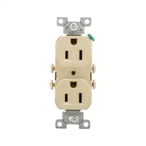 Eaton Commercial Duplex Receptacle 125V - Ivory