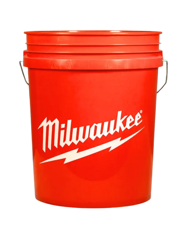 Farm & Home - Milwaukee Logo 5 Gallon Bucket - Red