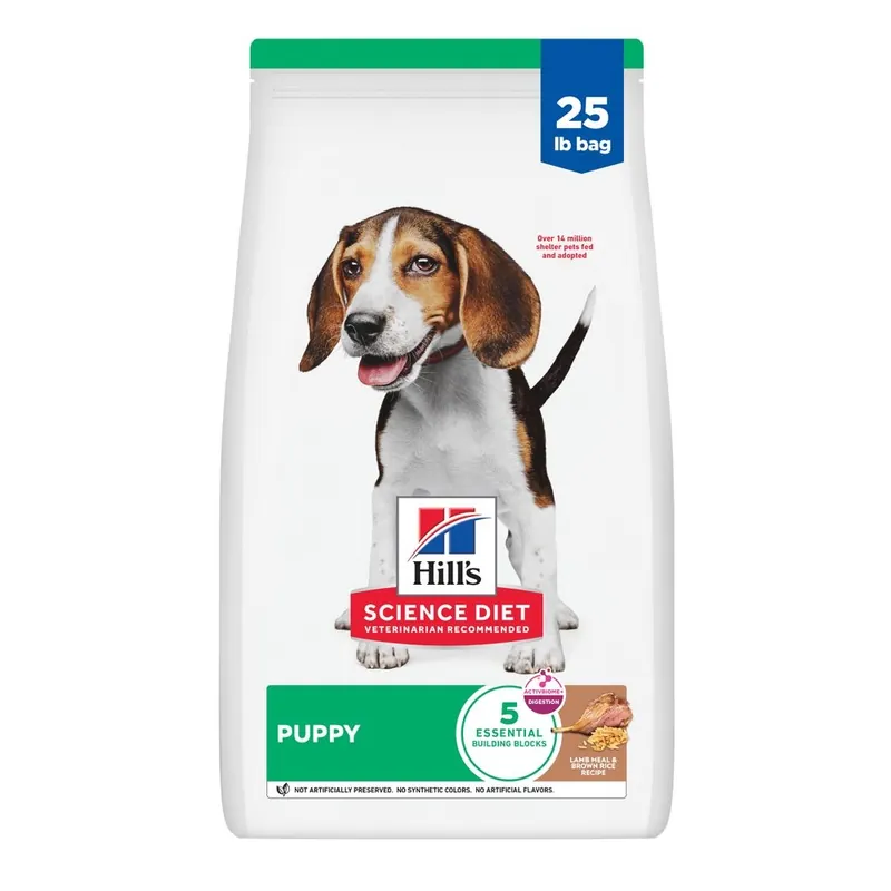 Hill’s Science Diet Puppy Dog Food, Lamb Meal & Brown Rice Recipe 25lbs
