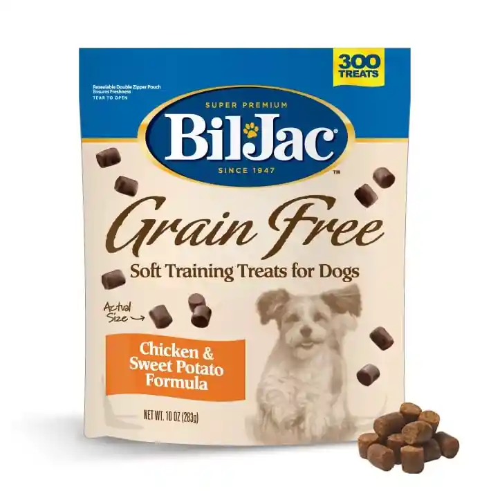 Bil-Jac Chicken & Sweet Potato Grain-Free Training Dog Treats - 10 oz bag