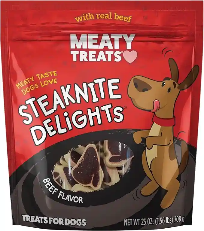 Meaty Treats Steaknight Delights Beef Flavor - 25 oz