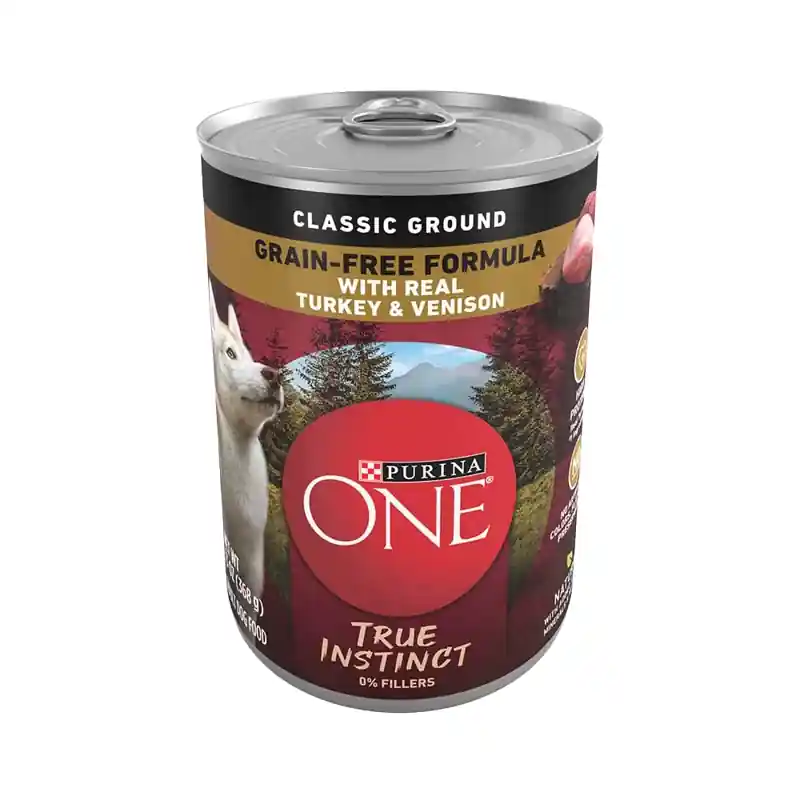 Purina ONE SmartBlend Grain-Free True Instinct Classic Ground with Real Turkey & Venison Canned Dog Food - 13 oz