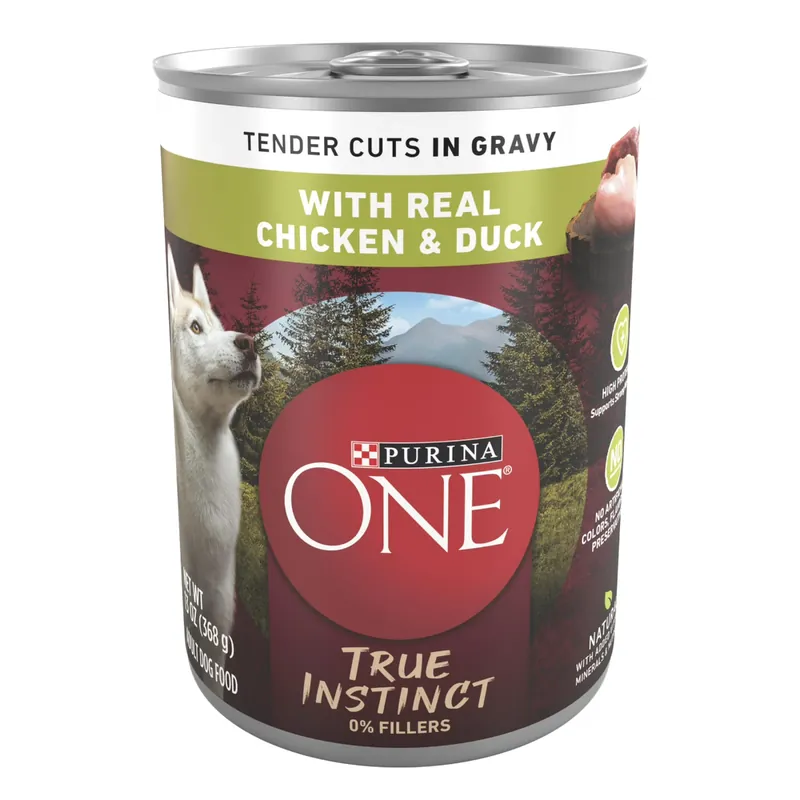 Purina ONE True Instinct High Protein Soft Chicken & Duck Wet Dog Food - 13 oz
