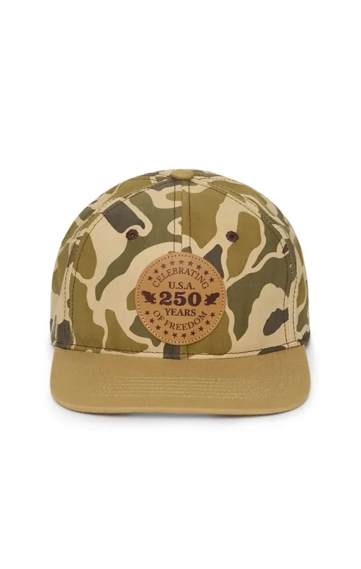 Threadgrit 250th Americana Capsule Collection Men‘s Americana Camo Rope Hat OSFM - Khaki Camo