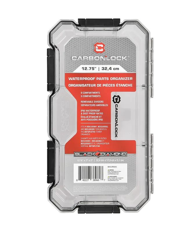 Black Diamond CarbonLock™ 12.75" Waterproof Parts Organizer