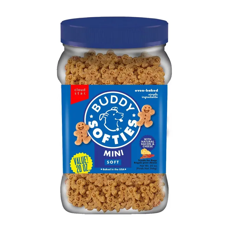 Buddy Biscuits Bacon and Cheese Softies Soft Chewy Dog Treats - 20oz