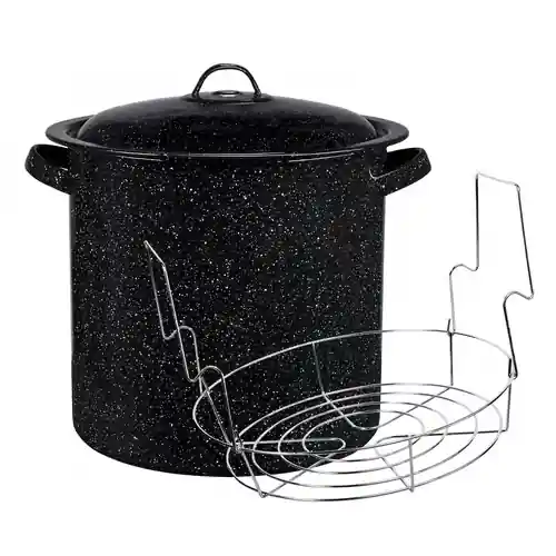 Cinsa Graniteware Canner/Rack - 15.5 Quart