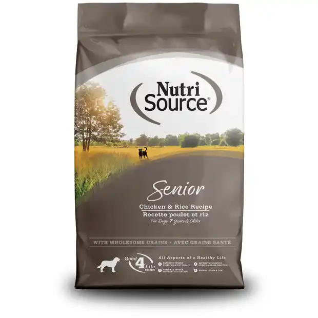 NutriSource Senior Chicken & Rice Premium Dry Dog Food
