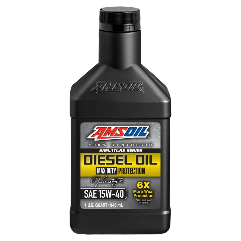AMSOIL Signature Series 15W-40 100% Synthetic Max-Duty Diesel Oil - 1 Quart
