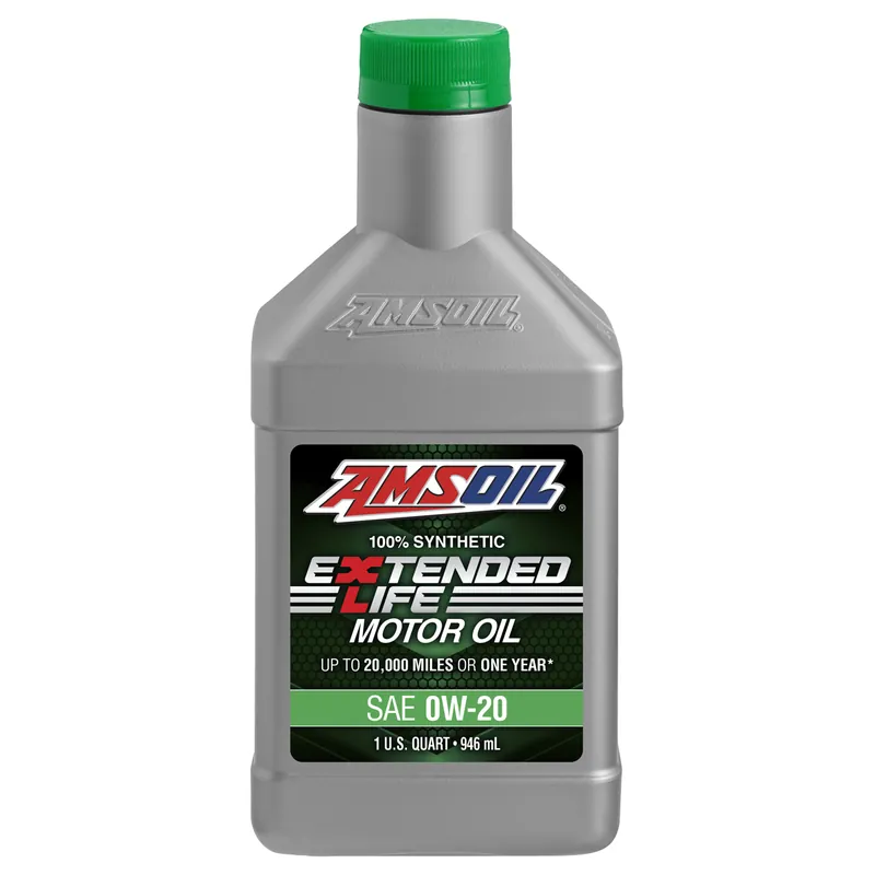AMSOIL Extended-Life 0W-20 100% Synthetic Motor Oil - 1 Quart