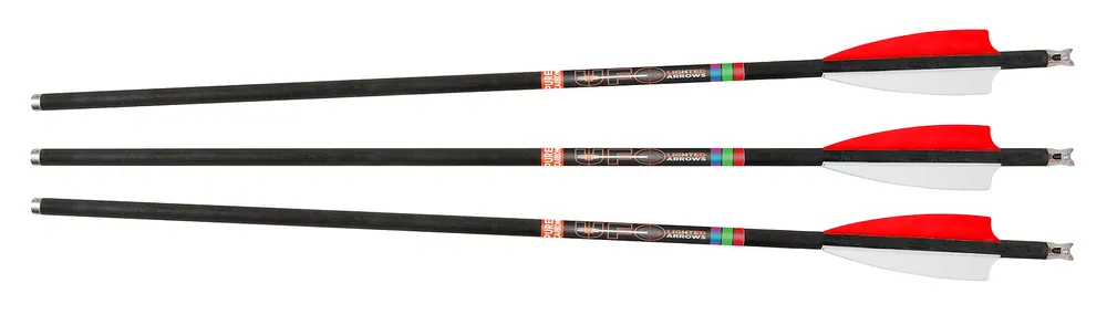 .30-06 Outdoors UFO Lighted Moon Nock 20" Carbon Crossbow Bolt - Red - 3 Pack