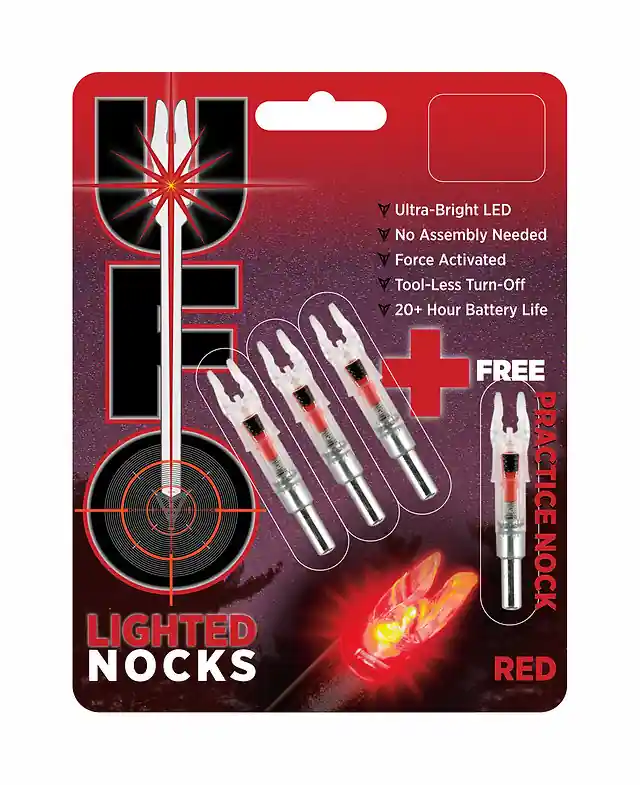 .30-06 Outdoors UFO Lighted Nocks 3+1 Bonus Pack - Red