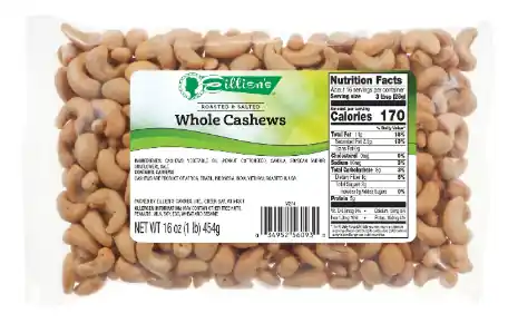 Eillien‘s Whole Cashews - 16 oz