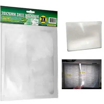 3-Magnifying Fresnel Lens- Magnifier, Reading Aid+solar Ovan+DIY projection