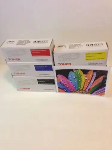 4PK Color Toner Cartridge Set for Dell Laser Printers.