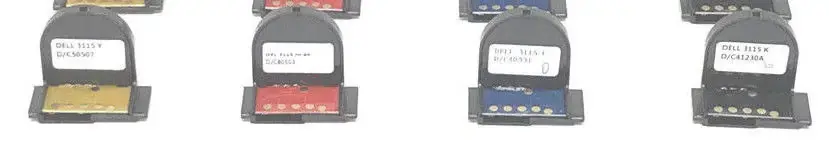 Dell 3110, 3115, 3110cn, and 3115cn Laser Printer Toner Cartridge Resetting Chips-4pk (CMYK) High Yield & Quality